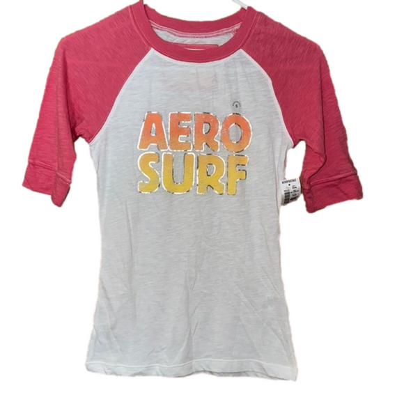 Aeropostale AERO SURF 3/4 Long Sleeve T-shirt Sz S - Picture 1 of 7